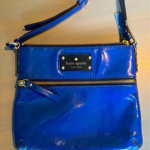 Kate Spade Blue vegan leather Crossbody Bag - Picture 1 of 6